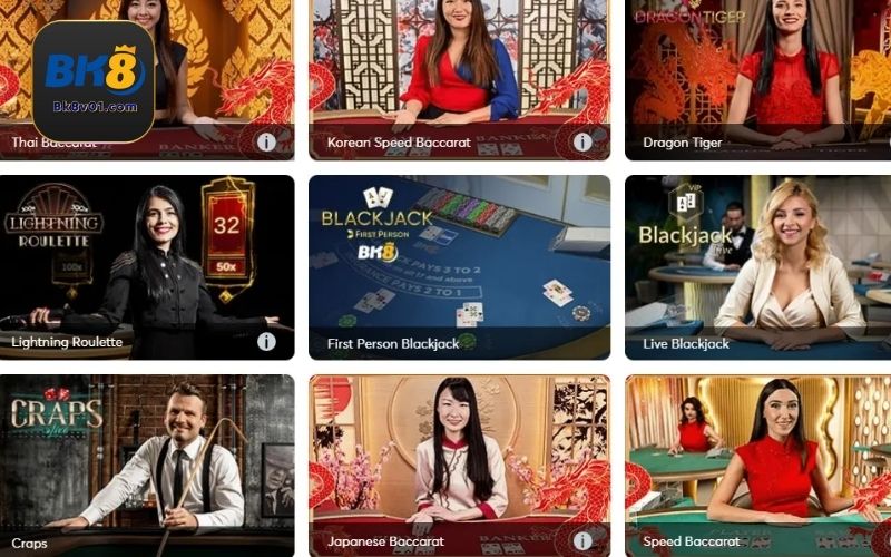 Những siêu phẩm Live Casino BK8 đáng để thử vận may